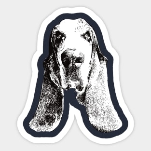 Basset Hound - Basset Christmas Gifts Sticker